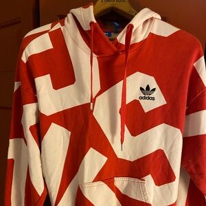 Vintage trefoil c. 1990s Adidas Hooded Sweatshirt